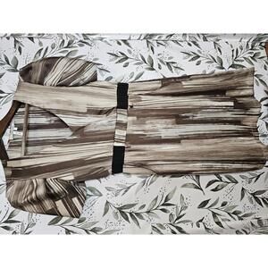 Max and Cleo Dress Brown Womens Size S Polyester